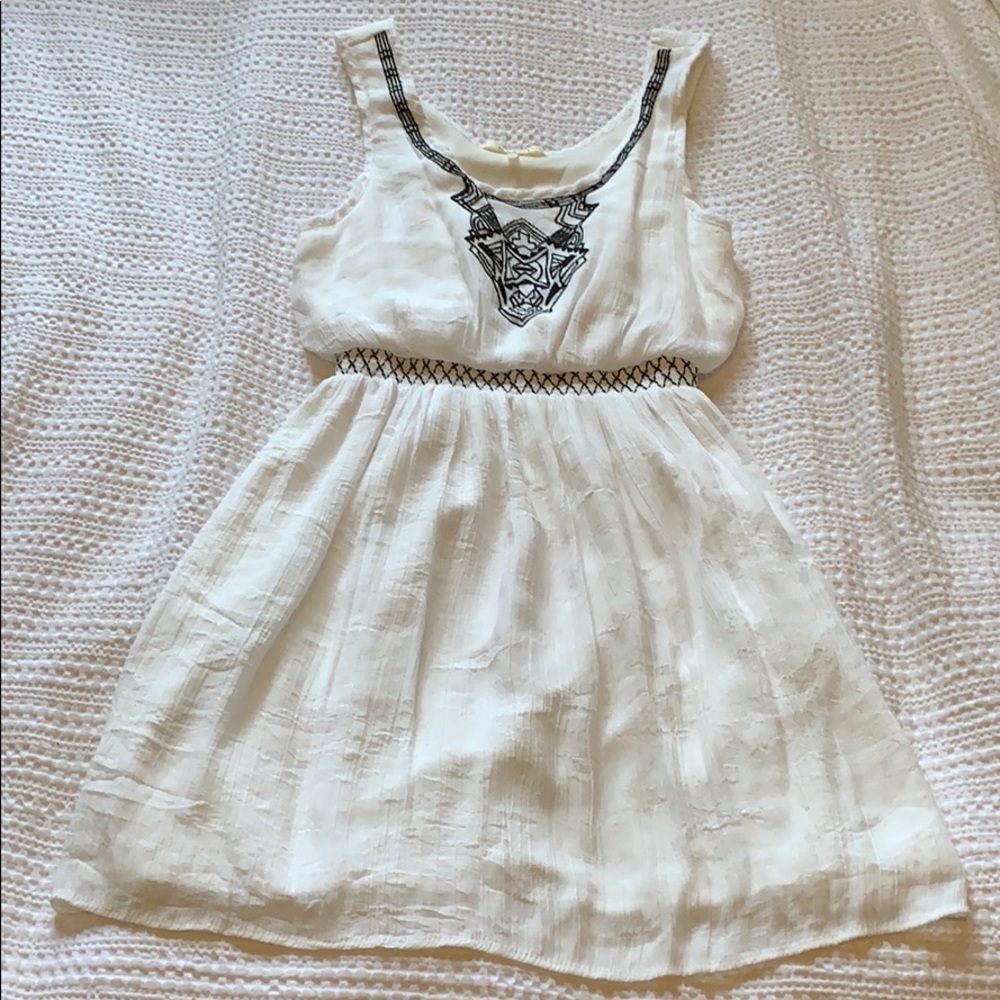White embroidered dress